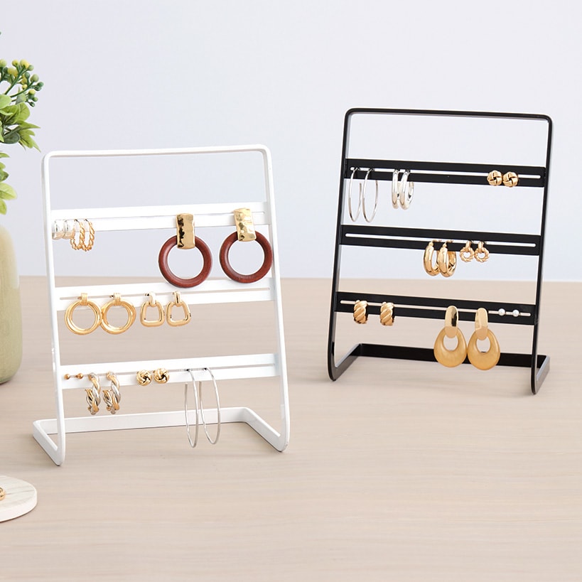 Earring Holder Black or White