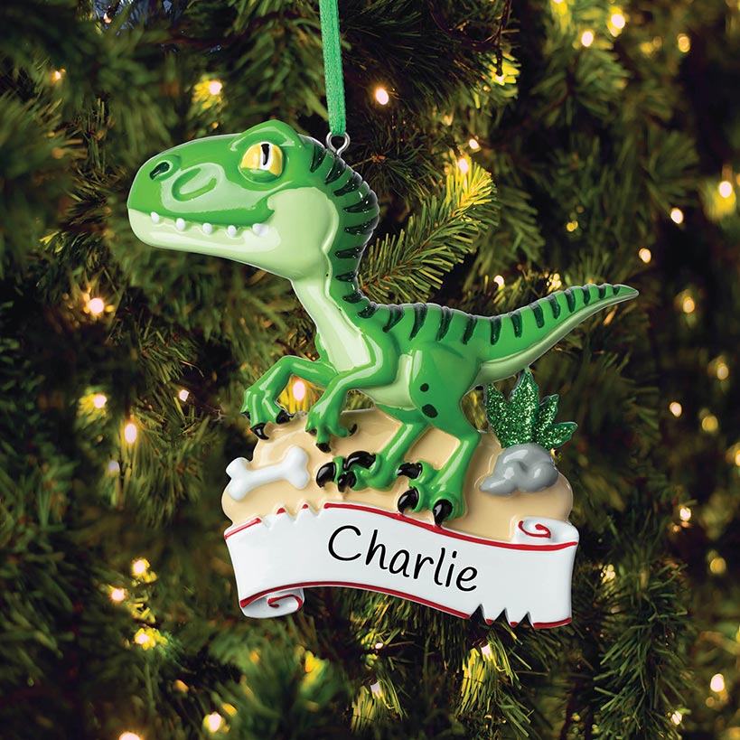 Dinosaur Ornament Personalized