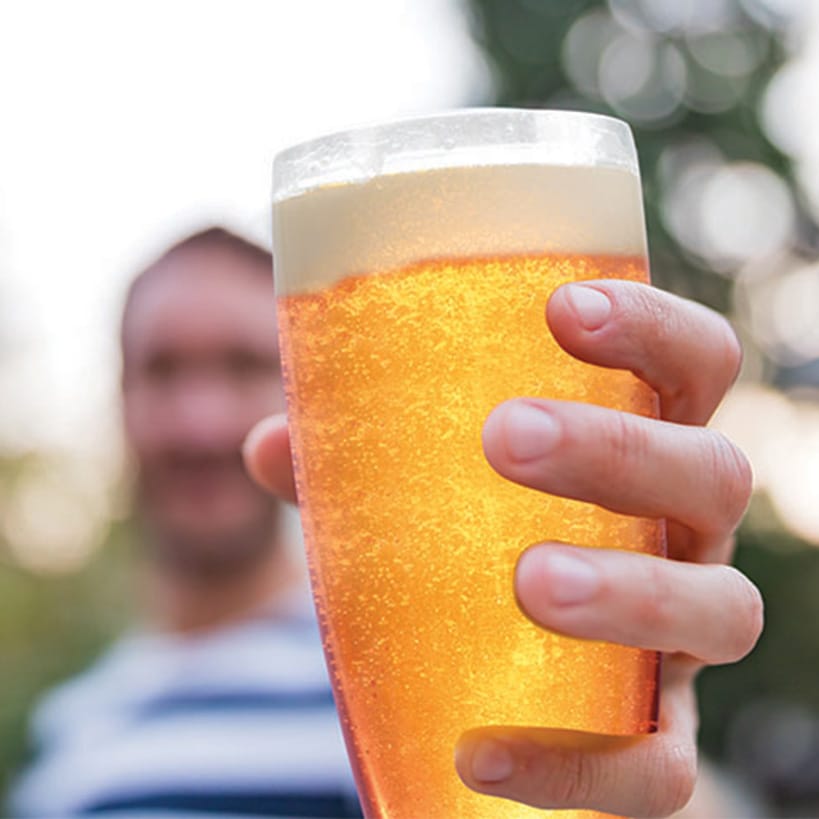 Double Wall Insulated Beer Mug - Freezer Safe - 16oz.