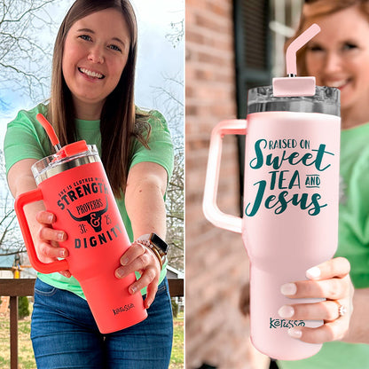 40-Oz Blessed and Refreshed Tumbler