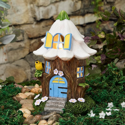 Solar Fairy Resin Outdoor Garden House