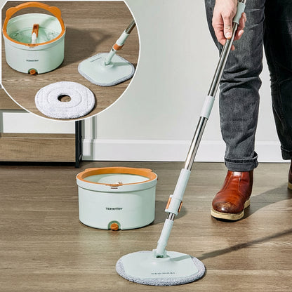 Floor Mop And Bucket Cleaning System With Self Separation Water System