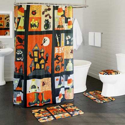 Halloween Patchwork Bath Decor 16-Pc. Set