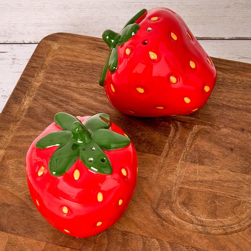 Strawberry Fields Decorative Salt and Pepper Shakers