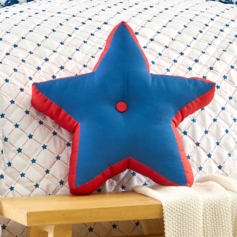 Mossy Oak Stars and Stripes Star Shaped Decorative Pillow