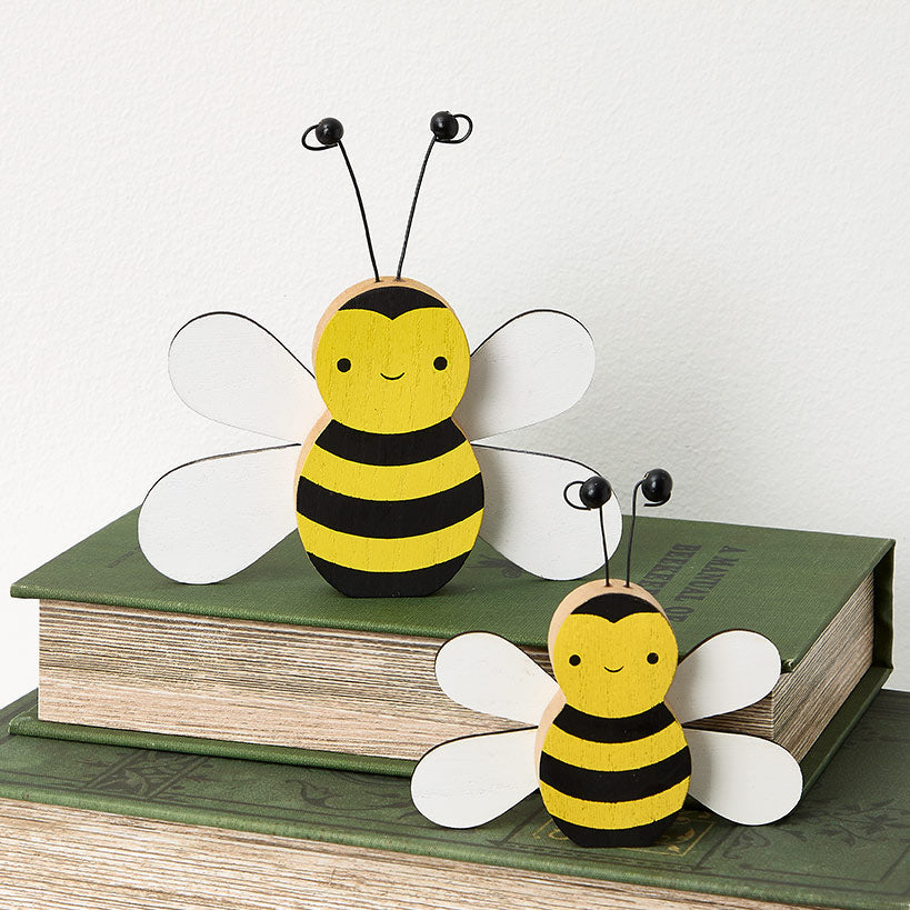 Whimsical Honey Pair of Bees Decor