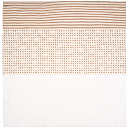 Stripe Dots Shower Curtain with Hooks