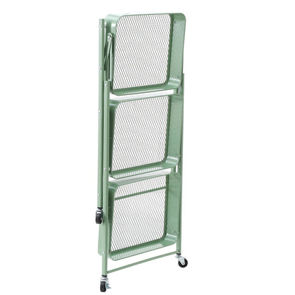 3-Tier Rolling Metal Storage Organizer Mobile Utility Cart