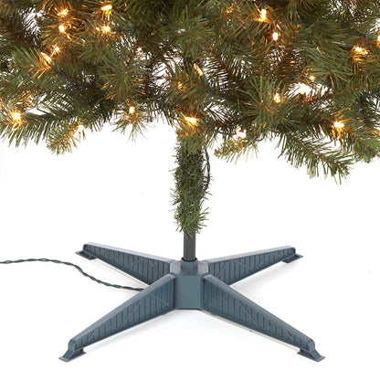 Prelit Slim Christmas Tree - 7 Ft
