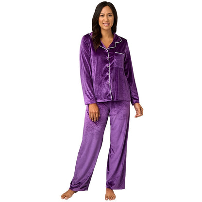 Velour Women's Pajama 2-Pc Set