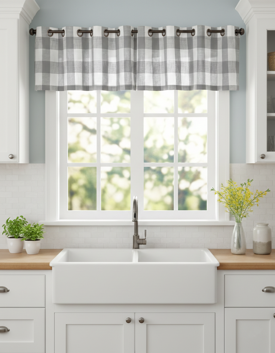 Buffalo Check Valance