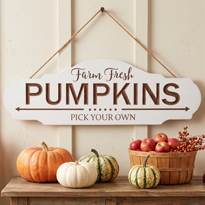 Farm Fresh Pumpkins Sign Fall Decor