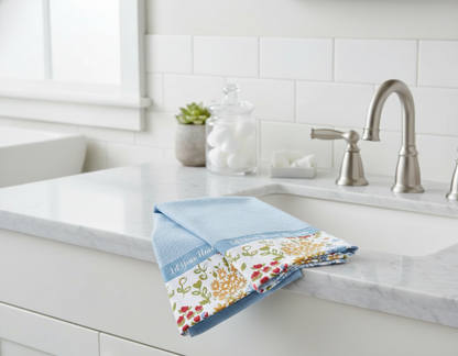 Watercolor Floral Bath Collection