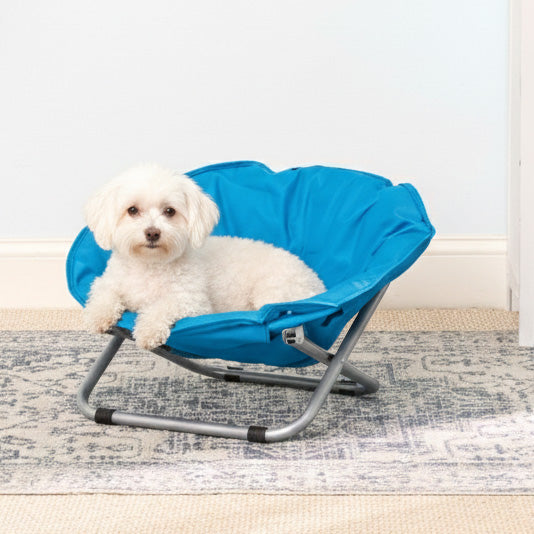 Pet Moon Chair Bed Foldable Indoor Outdoor Elevated Adjustable Height