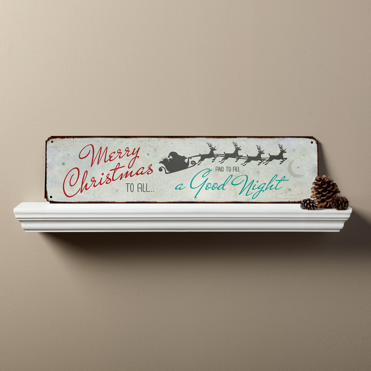 Festive Christmas Street Sign