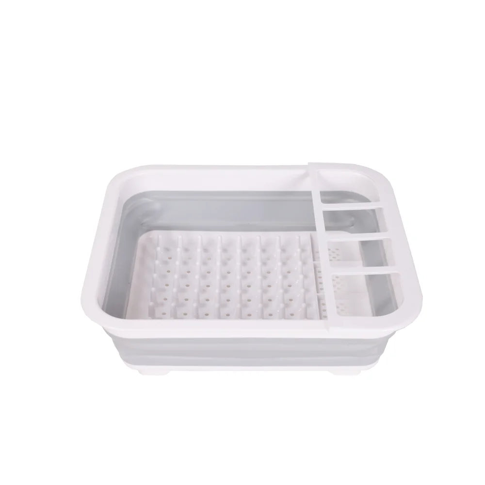 Collapsible Plastic Dish Rack - 3 Colors