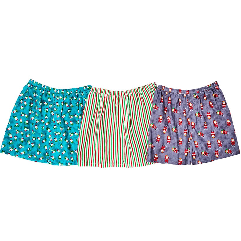 Men's Christmas Underwear Boxers 3-Pk.