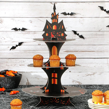 Halloween Spooktacular Dessert or Cupcake Display Stand 3-Tier