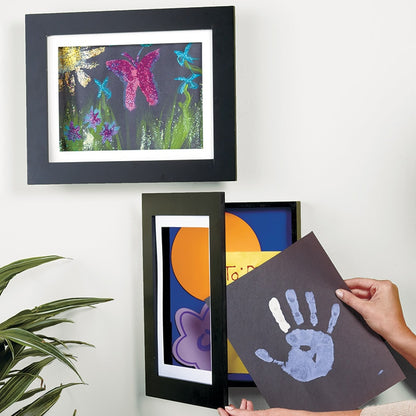 Interchangeable Artwork Frame With Storage 5" x 7", 8.5" x 11", 9" x 12"
