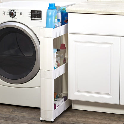 Slim Storage Cart with Wheels - 3-Tier#select-item_3-tier-white