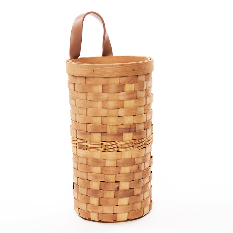 Decorative Grocery Plastic Bag Dispenser - Woven Design#select-item_natural-honey