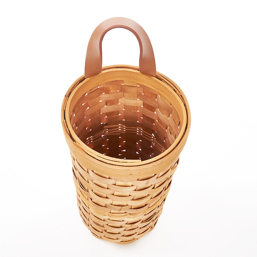 Decorative Grocery Plastic Bag Dispenser - Woven Design#select-item_natural-honey