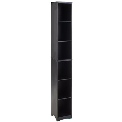 Narrow Storage Tower with 6 Shelves or Set of 2 Wicker Baskets