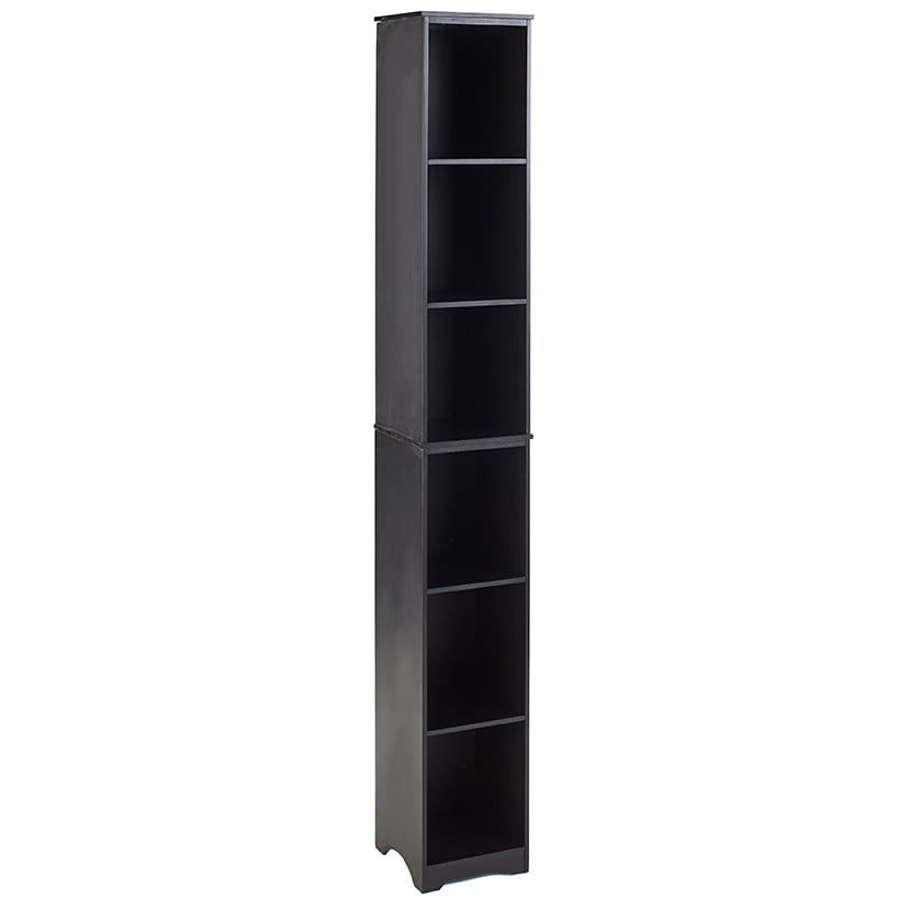 Narrow Storage Tower with 6 Shelves or Set of 2 Wicker Baskets