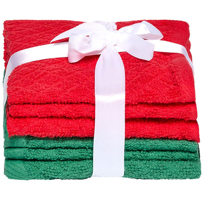 Cotton Washcloth 6 Piece Set