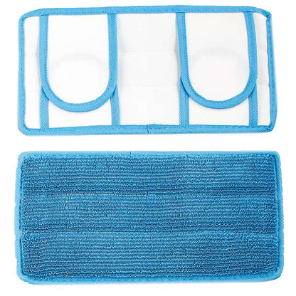 Reusable Cleaning Microfiber Mop Pad Dirt Debris Pet Hair Set of 2