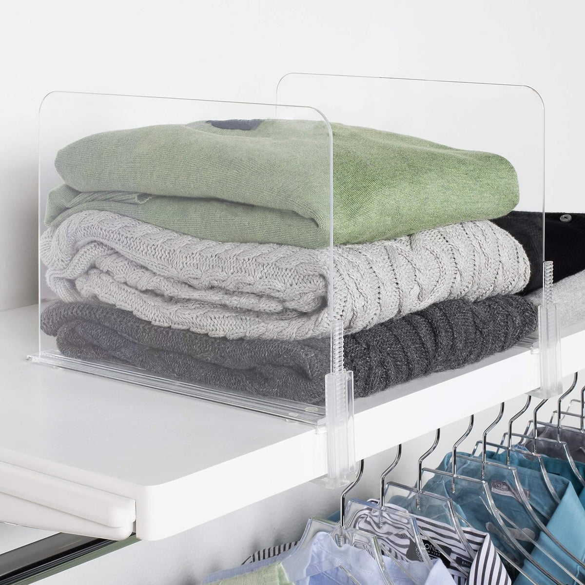 Acrylic Closet Shelf Divider and Separator