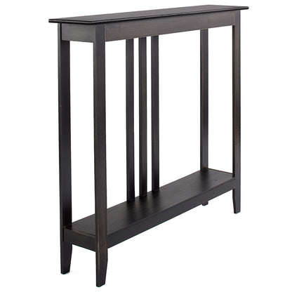 Narrow Entryway Wood Console Accent Table