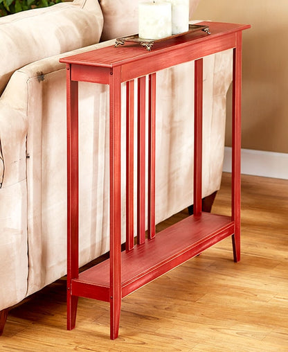 Narrow Entryway Wood Console Accent Table