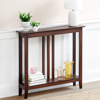 Narrow Entryway Wood Console Accent Table - 32"H