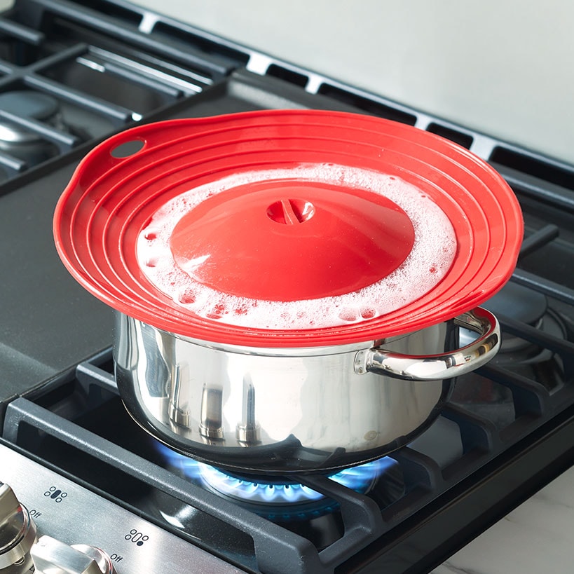 Boil-Over Spill Stopper and Cover - For Pots and Pans