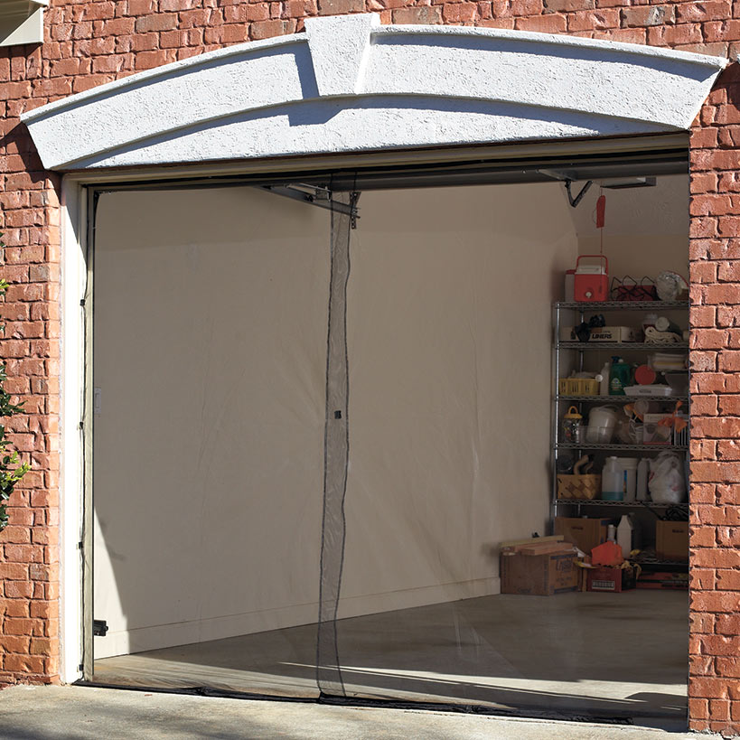 Garage Screen Doors-Ventilated, Transparent, with Magnetic Closure