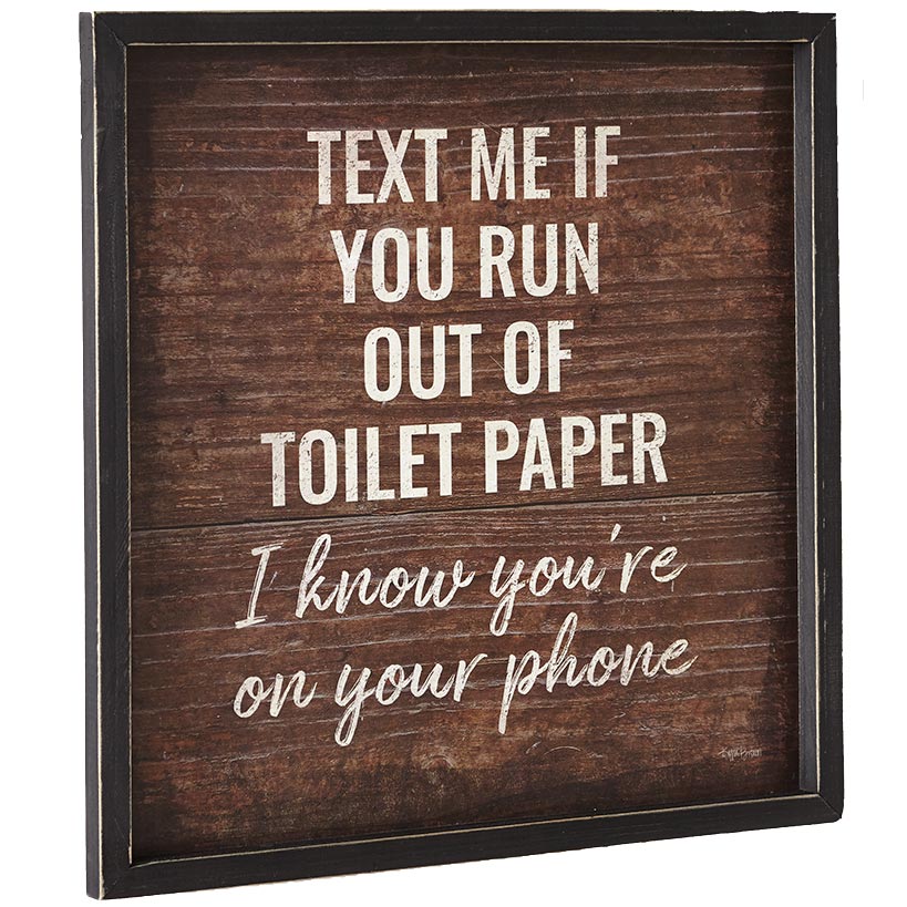 Funny Bathroom Wall Art