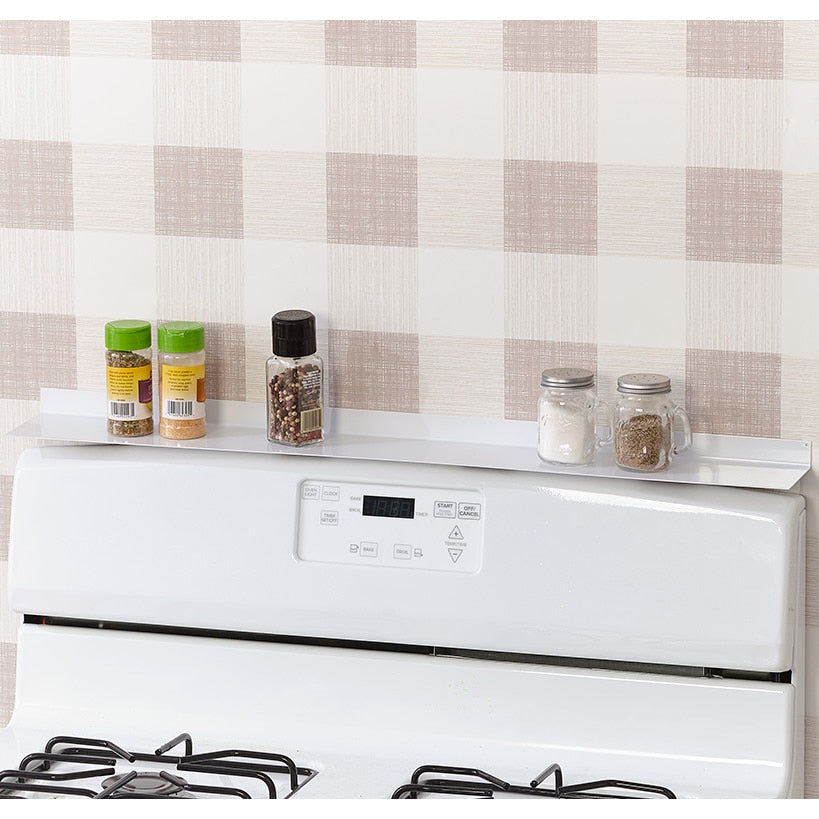 Magnetic Kitchen Stovetop Shelf Organizer - 30"L - Zero Installation#select-color_white