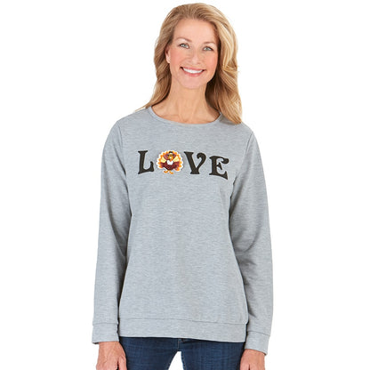 Women's Holiday Top with Interchangeable Patches