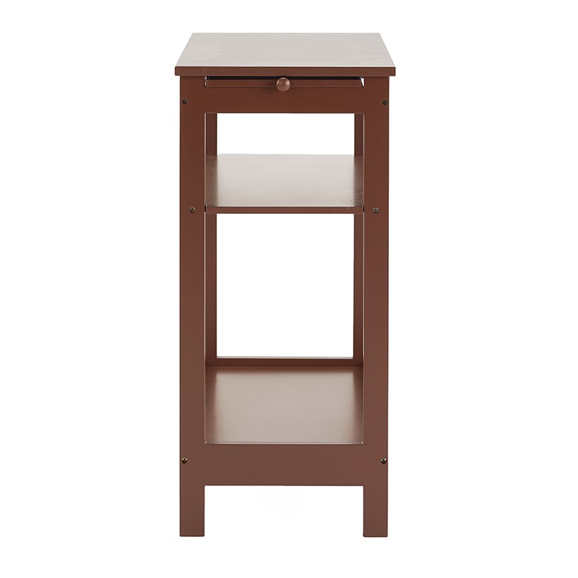 Side Table with Extension Shelf