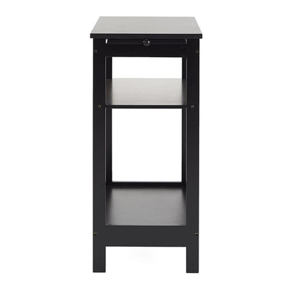 Side Table with Extension Shelf