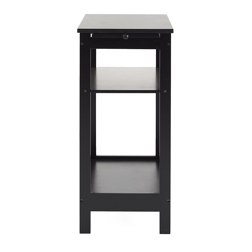 Side Table with Extension Shelf