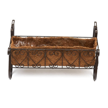 Decorative Fence and Rail Planters for Outdoor Flowers
