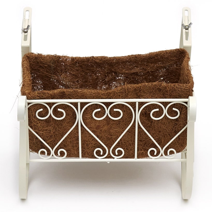 Decorative Fence and Rail Planters for Outdoor Flowers