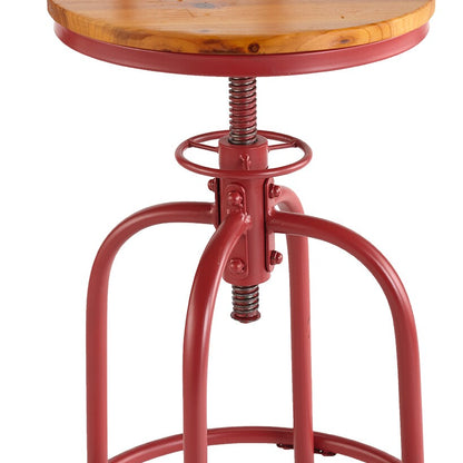 Adjustable Swivel Stool with Back