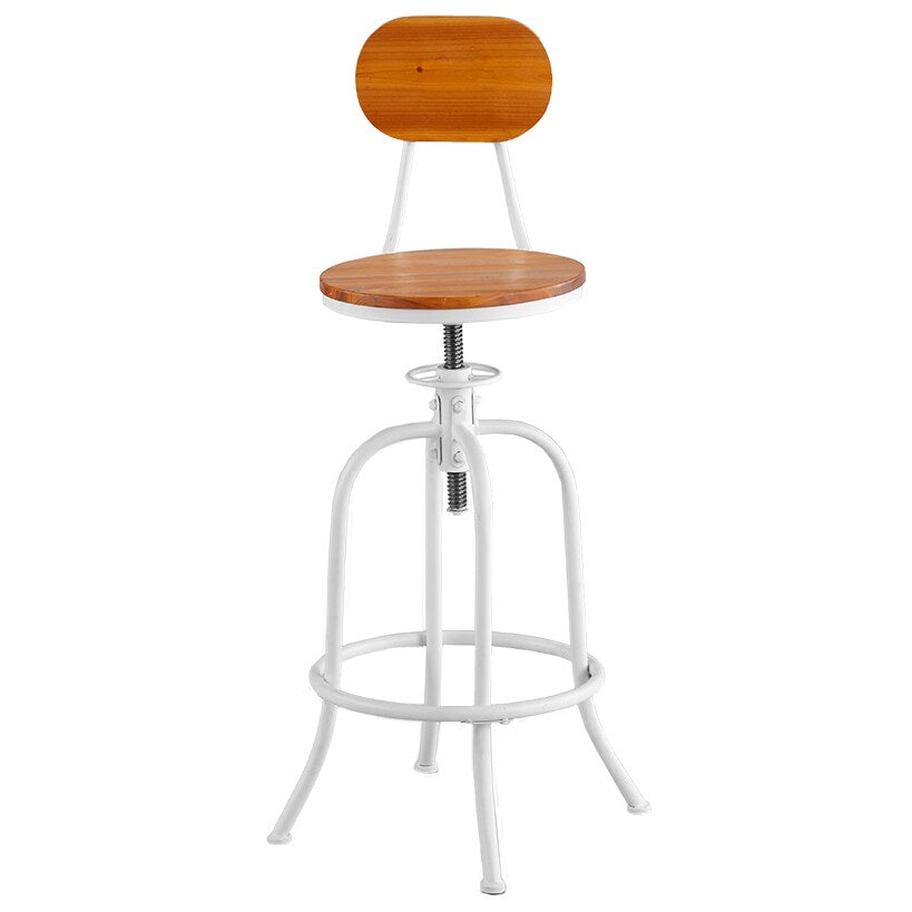 Adjustable Swivel Stool with Back