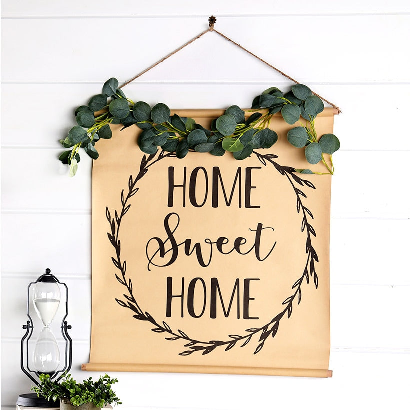 Farmhouse Paper Scroll Wall Hangings
