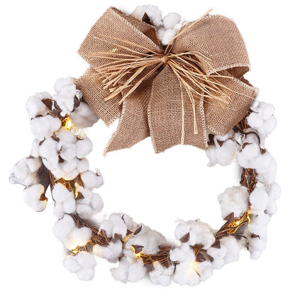 Country Cotton Boll Decor