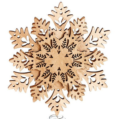 Winter Woodland Snowflake Tree Topper#select-item_snowflake-tree-topper