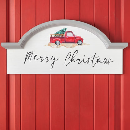 Vintage Red Truck Holiday Collection#select-item_wooden-arch-wall-decor